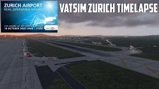 VATSIM Zurich Real Operating Hours (ZRH ROH 2020) | TIMELAPSE