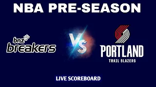 Porland Trail Blazzers vs New Zealand Breakers | NBA Pre Season Live Scoreboard