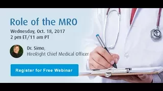 What is the role of a Medical Review Officer (MRO)?