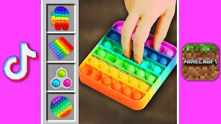 🌈 POP IT & SIMPLE DIMPLE MINECRAFT + TIKTOK MEMES COMPILATION