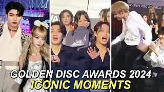 Kpop Idols ICONIC interactions at Golden Disc Awards 2024 (LE SSERAFIM, ENHYPEN, TXT, SEVENTEEN)