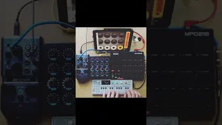 OP-1 & finger drumming Live Looping on iPad Pro #shorts