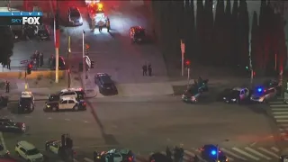 LAPD officer shot, suspect barricaded at Lincoln Heights home