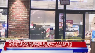 Disturbing find during arrest of gas station murder suspect