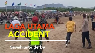 PACU KUDA|| DETIK2 M SOLERAN JATUH ACCIDENT 2022 SAWAHLUNTO DERBY || HORSE RACE || DERBY