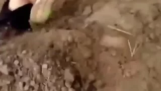 Bad crash on a dirt bike with no helmet