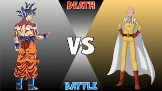 MUI Goku vs. Saitama | Death Battle