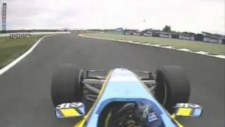 fernando alonso onboard pole lap at magny cours 2005