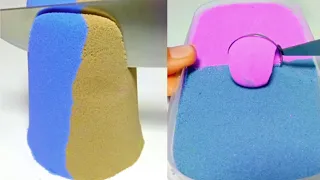 Very Satisfying&Crunchy Kinetic Sand ASMR😊Scooping&Cutting