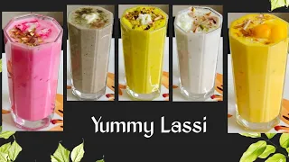 lassi recipe|5 Different types of lassi in hindi| How to make Lassi at home|