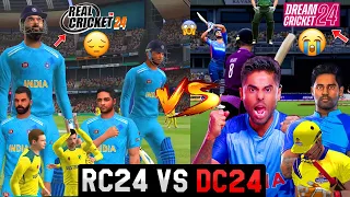 Real Cricket 24 vs Dream Cricket 24 Ultimate Comparison🔥🔥Best Cricket Game for Android? RC22 VS DCC4