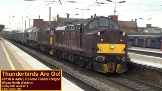 Epic Freight Train Rescue at Wigan - 05th April 2019