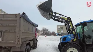 У Володимирі почали вивозити сніг