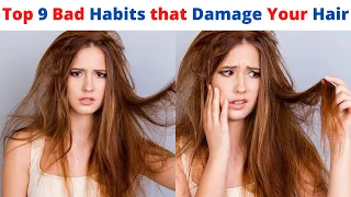 How do bad habits affect your hair | Top 9 bad habits that damage your hair