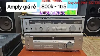 Thanh lý 2 con amply giá rẻ 800 -1tr5 có giải mã 24bit chỉnh bass mid treble liên hệ 0961222535