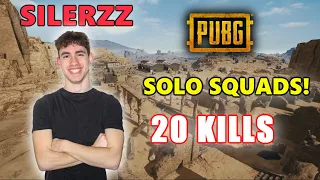 SILERZZ - 20 KILLS (2.5K Damage) - SOLO SQUADS! - PUBG