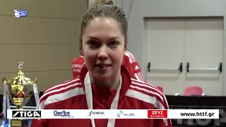 2021-22 Table Tennis Greek League A1 Women / Interview Christina Kallberg 30/01/2022