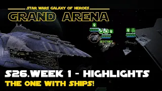 S26.W1 Fleet Highlights - Malevolence vs Executor + more GAC | SWGOH Grand Arena