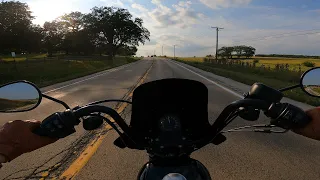 Sportster Iron 1200 | Afternoon Ride | 4K Pure Sound POV | The One With the New Parts