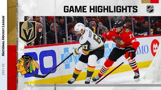 Golden Knights @ Blackhawks 4/27 l NHL Highlights 2022