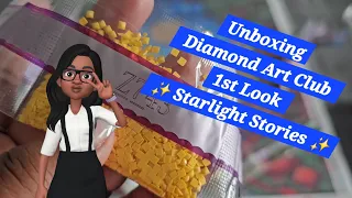 Unboxing Diamond Art Club 1st Look ✨️Starlight Stories ✨️