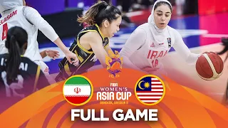 Iran v Malaysia | Full Basketball Game | FIBA Women's Asia Cup 2023 - Division B