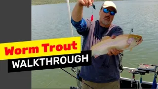 How To Catch Trout Using A Flasher & Worm #fishing #trout #trolling #fish #troutfishing #trout