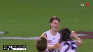 Josh Honey kicks his first AFL career goal