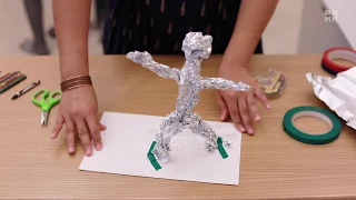 Art Making: Create an Aluminum Foil Sculpture inspired by Artist George Segal