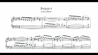 Bach Prelude & Fugue Bk 1 No 4 in C# Minor BWV 849