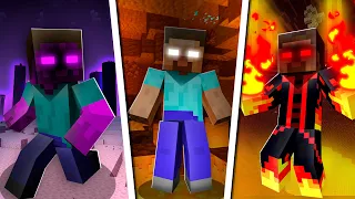 Minecraft HEROBRINE Compilation by PigPong #shorts