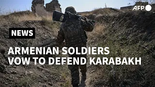 Armenia-backed separatist soldiers on the frontline vow to defend Karabakh | AFP