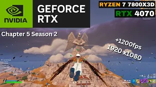 RTX 4070 + Ryzen 7 7800X3D Fortnite Chapter 5 Season 2 | Solos | performance mode | Low Meshes
