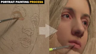 TIME LAPSE: Oil Painting Process (Portrait)