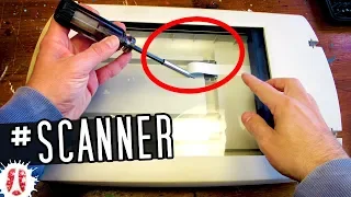 7 Things You Can Reuse Inside An Old Flatbed Scanner / #01: HOW TO Disassemble & Recover Parts #tech