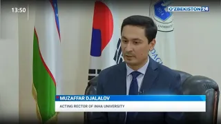 Interview with acting Rector of Inha University in Tashkent Muzaffar Djalalov for Uzbekiston 24