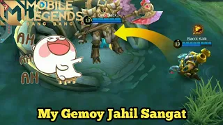 Kelakuan nana lucu jahilin papah nya||mobile legends