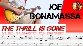🔴 How To Play Joe Bonamassa - The Thrill Is Gone + Playback and Tabs | Blues Guitar Lesson