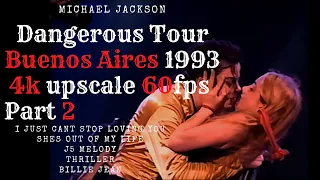 Michael Jackson Dangerous Tour Buenos Aires 1993 4k 60fps Part 2