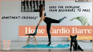 45-Minute Cardio Barre Workout at Home (Apartment-Friendly!)