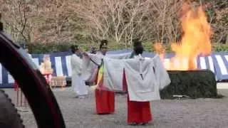 Kagura Dancers at the Hitaki Sai Festival, Fushimi Inari Taisha.