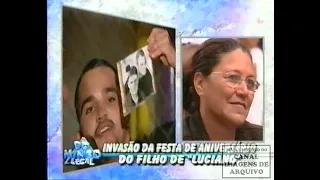 Otávio Mesquita invade festa de aniversário de Natan, filho do cantor Luciano, em 1999 - **REUP**