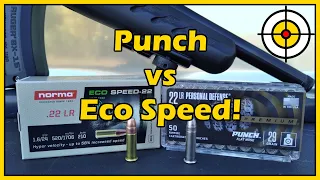 🥊Was The Punch Finally Knocked Out?!🥊 .22lr Federal Punch vs Norma Eco Speed-22 Ballistic Gel Test!