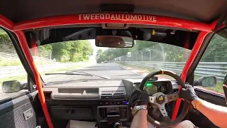 205 gti6 nurburgring lap with a not so happy ending