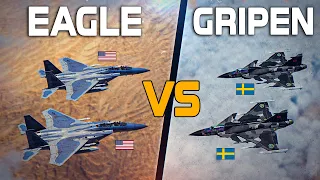 Eagle Vs Gripen | F-15E Strike Eagle Vs Jas-39 Gripen | Digital Combat Simulator | DCS |