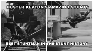 Best of Buster Keaton's Amazing Stunts - Time Ahead Brilliant Stunts Without Dupe or CG
