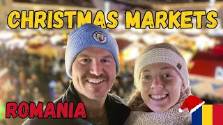 FOOD And FESTIVITIES At Our First CHISTMAS MARKETS In Sibiu, ROMANIA Before Visiting TIMISOARA!