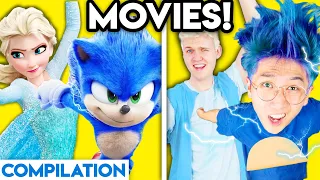 MOVIES WITH ZERO BUDGET! (Frozen, Sonic, Pennywise the Clown, Wreck It Ralph, Incredibles, & MORE!)