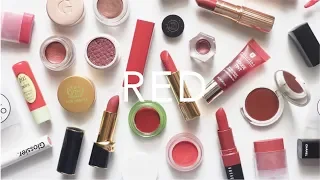 Red Colour Mood | Lipstick, Blush, Eyeshadow and Accessories | AD