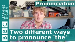 Pronunciation: Two different ways to pronounce the English word 'the'